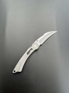 سكين قابل للطي مُجمّع بخبرة EDC D2 دقة مقبض تيتانيوم باستخدام الحاسب الآلي للاستخدام القتالي للمطبخ سهل الاستخدام من شركة التصنيع الأصلية - Product Image 6