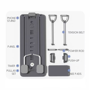 8-in-1 çok fonksiyonlu katlanabilir Yoga Pilates reab kurulu Ab rulo tekerlekler için ev spor salonu egzersiz ekipmanları ile Set - Product Image 1