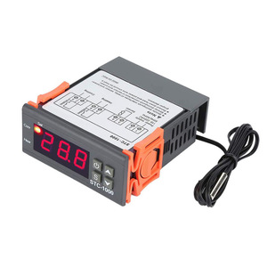 Controlador de temperatura Digital de 110-220V, interruptor de termostato de microordenador con Cable de 1M, 2 unidades - Product Image 1