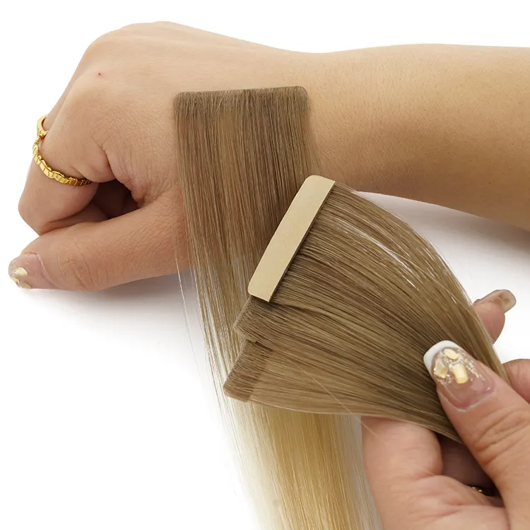 Con người tóc 100% Trinh Nữ tóc Trinh Nữ Nga dài thẳng lớp biểu bì phù hợp đôi rút ra vô hình băng trong phần mở rộng