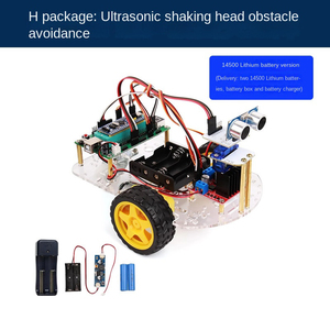 Aşağıdaki STM32 MCU akıllı Robot araba hattı, ultrasonik (Servo) engel kaçınma ve Bluetooth kontrolü