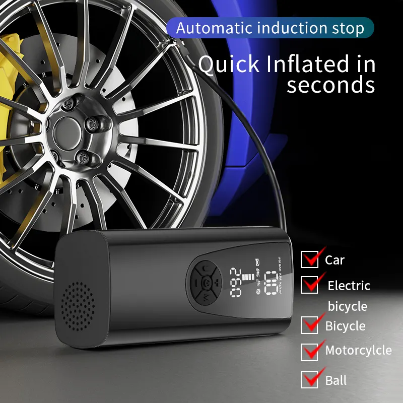 NEU Auto tester Intelligente drahtlose Reifen pumpe Tragbare Luft kompressoren Digital anzeige Autoreifen füller Elektroauto pumpe