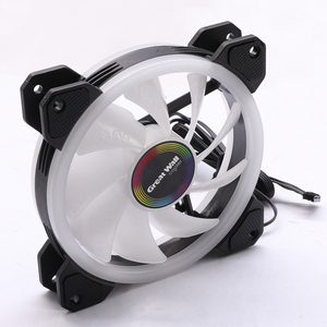 Ventilador de ordenador RGB de 120mm, 4 pines, doble Aura, con control remoto, ventiladores de refrigeración RGB
