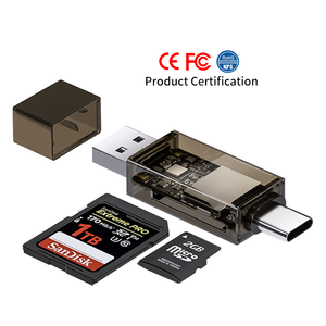IOS USB Typ C & Micro USB Kartenleser OTG SD Speicher kartens ch reiber Tragbarer Leser für IOS-Geräte - Product Image 5
