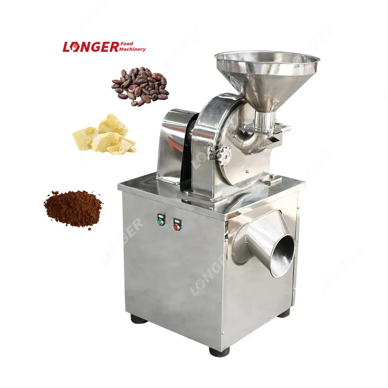 Trituradora automática de granos de cacao, máquina de procesamiento de polvo de cacao