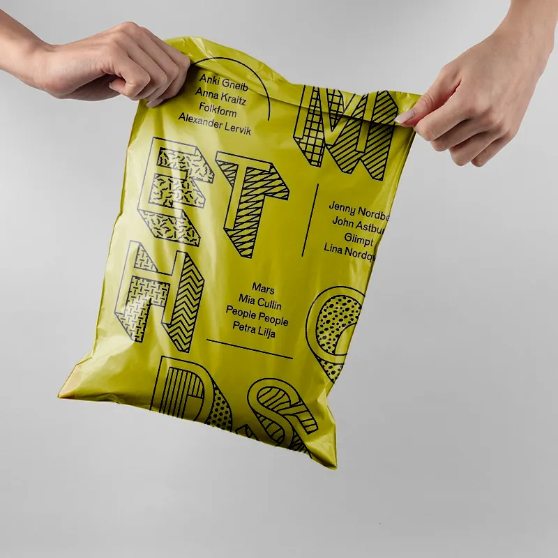 Quần Áo Poly bưu phẩm gửi thư bao bì phong bì tái chế polymailer túi nhựa chuyển phát nhanh vận chuyển túi cho quần áo biểu tượng tùy chỉnh
