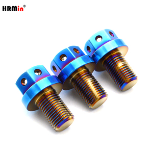 HRMin Light and High <strong>Strength</strong> Gr.5 Titanium Alloy Ti-6Al-4V Auto Engine Oil Drain Plug M18*1.5mm Screw with Magnet - Product Image 5