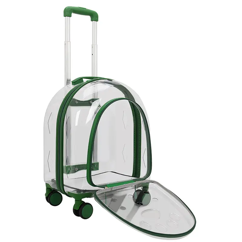 Valigia Trolley portapacchi portatile in capsula trasparente con ruote