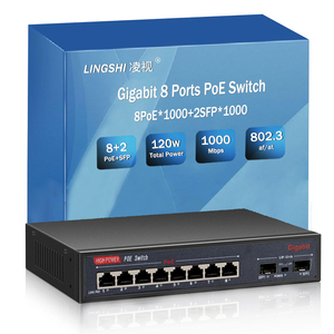 PoE Ethernet PoE switch 10/100/1000Mbps non gestito 8 + 2 gigabit porta SFP 48V alimentatore PoE switch prodotti di rete - Product Image 2