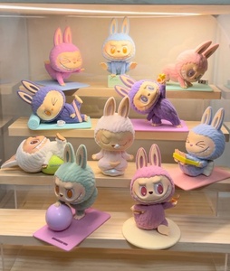 Popmart bong bóng Mart Những Con Quái Vật lười biếng Yoga loạt hộp mù labubu làm bằng tay - Product Image 5