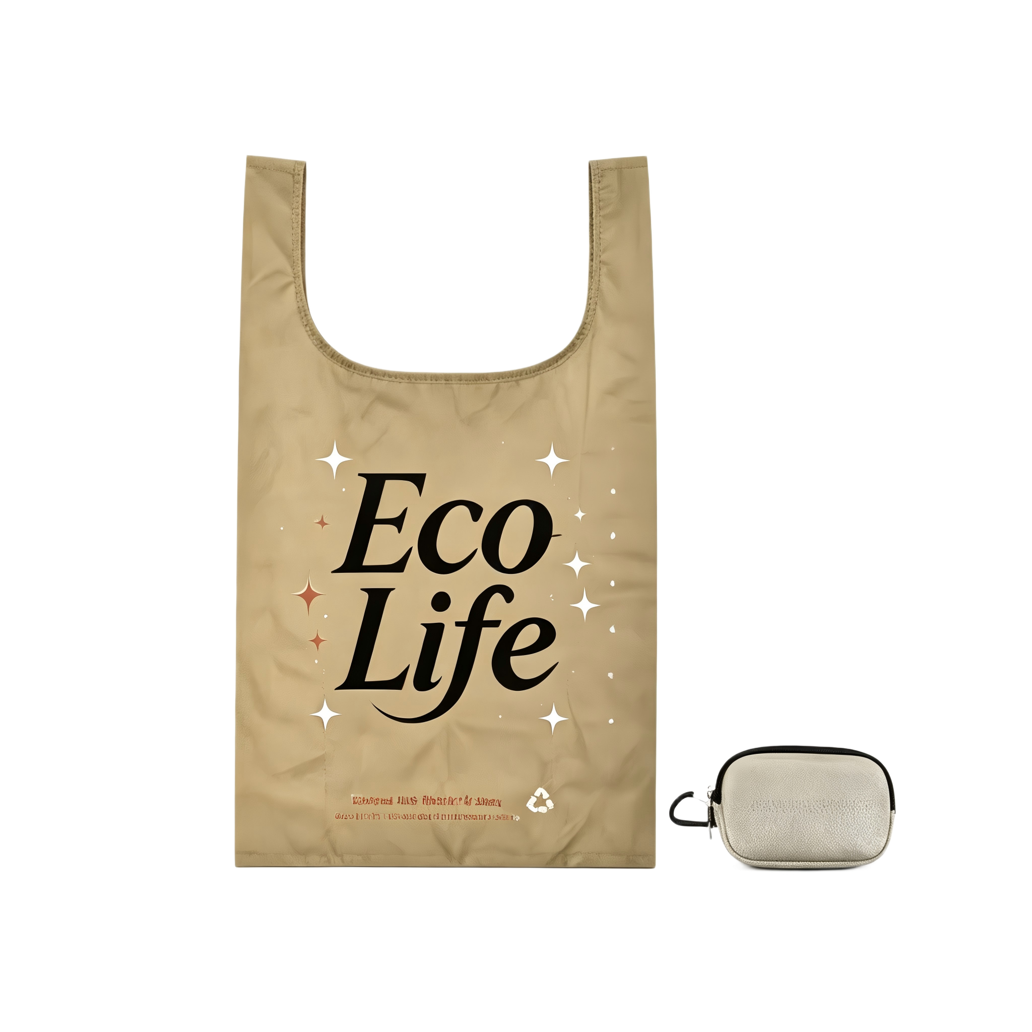 Borsa Tote a Sacca in Cammello