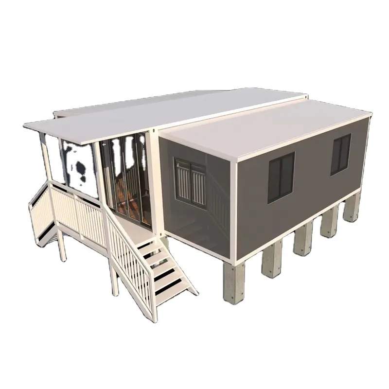 Portatile espandibile contenitore case con struttura in acciaio leggero telaio buon prezzo pieghevole modulare Home office mensa