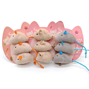 Mouse Catnip Cat Toy, juego de ratón de peluche para gatos, juguete interactivo Catch Play Mouse - Product Image 3