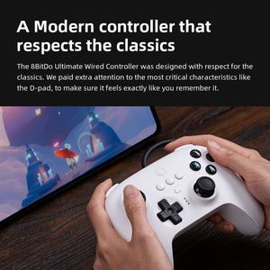 8BitDo Ultimate Wired Controller USBジョイスティックPC用Windows 10 Android Raspberry Pi for Nintendo Switch - Product Image 4