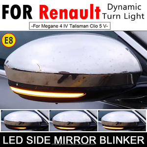 Renault Talisman Megane IV MK4 <strong>Clio</strong> V 5 Lutecia Dynamic <strong>LED</strong> Sequential Blinker New Side Mirror Turn Signal Indicator Light - Product Image 6