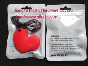 Jiangyu CTK106 coeur Silicone <span class=keywords><strong>Chewelry</strong></span> bijoux pendentif à mâcher pour sensoriel enfants fille maman infirmière anxiété soulagement du Stress - Product Image 6