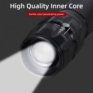 Biểu tượng tùy chỉnh AAA Zoom Led đèn pin cho cắm trại và leo núi Hợp kim nhôm cơ thể thiết yếu ngoài trời sở thích phụ kiện - Product Image 4