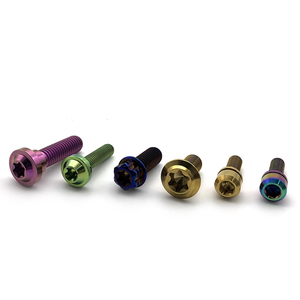 Gr5陽極酸化色M3 M4 M5 M6 M7 M8M10自転車オートバイチタンネジ - Product Image 3