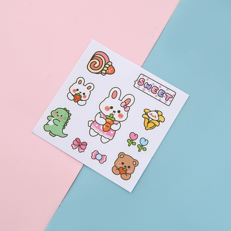 Pegatinas de dibujos animados (diseños aleatorios)