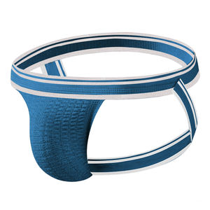 Heren 3Cm Tailleband Gestreepte Zijbanden Jockstrap Sexy Beer Heren Ondergoed Lage Taille Ademende Katoen Sexy Homo Mannen Jockstrap - Product Image 6