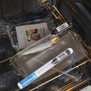 Tp101 hiển thị kỹ thuật số điện tử Nhiệt kế thực phẩm với đầu dò nhựa cho lò nướng & BBQ hộ gia đình thịt nướng Bút kiểm tra BBQ Nhiệt kế - Product Image 5