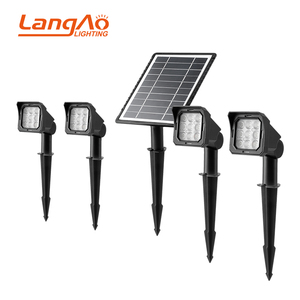 Üretici fiyat açık su geçirmez Ip65 siyah zemin lambası <span class=keywords><strong>5</strong></span> 10 20 W Led hepsi bir güneş bahçe lambası