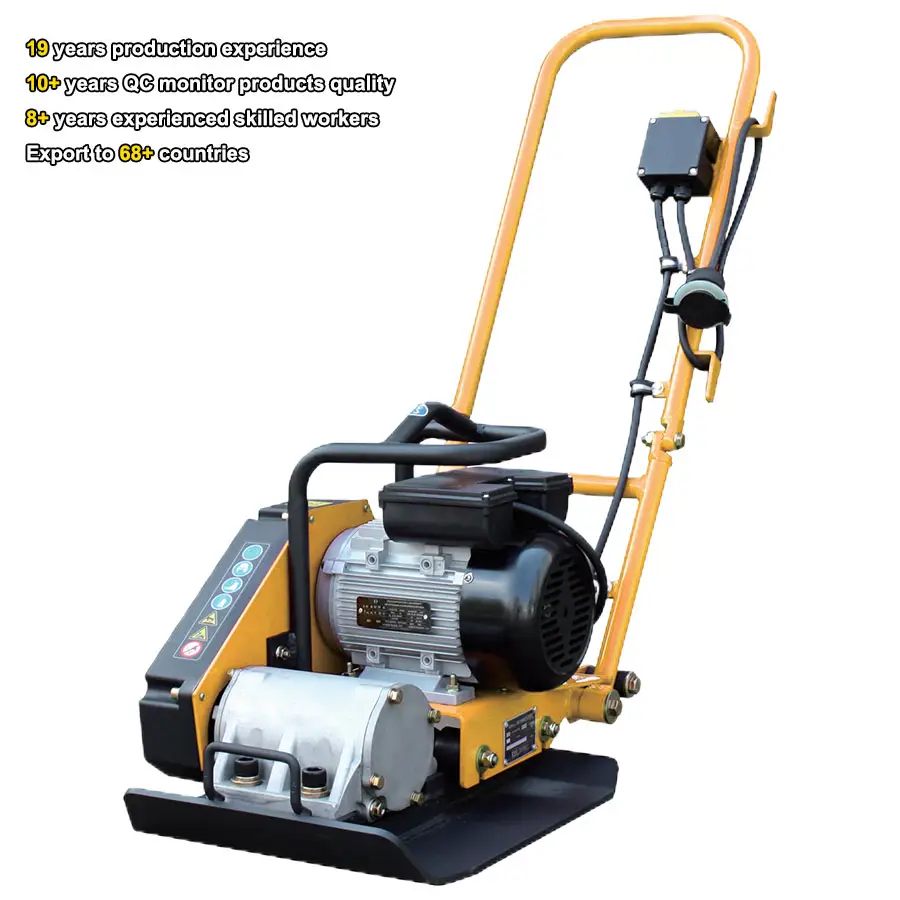 PME-C50E Powered Hand Gravel Soil Walk Behind One-way Forward Electric Plate Compactor Machine