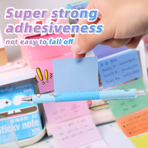 促销立方体彩色防水记事本套装后拉出样式定制艺术便签 - Product Image 4