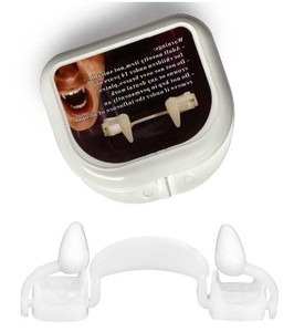 Halloween make up bretelle retrattile vampiro denti finti festa denti Zombie piccoli denti di tigre zanne vampiro
