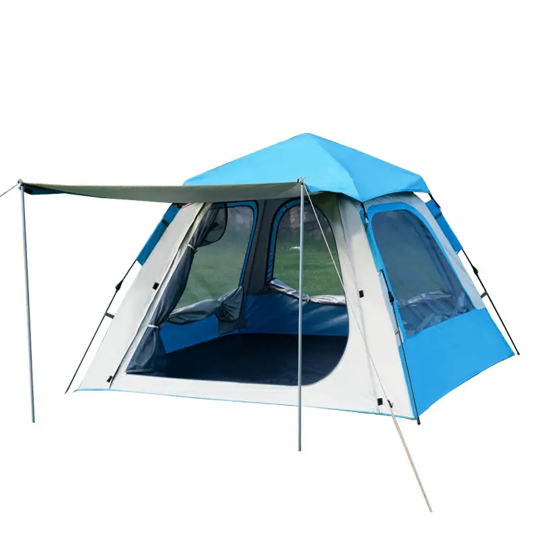 Produsen tenda berkemah luar ruangan dengan cepat terbuka otomatis kanopi kerai pantai Set penuh peralatan poliester