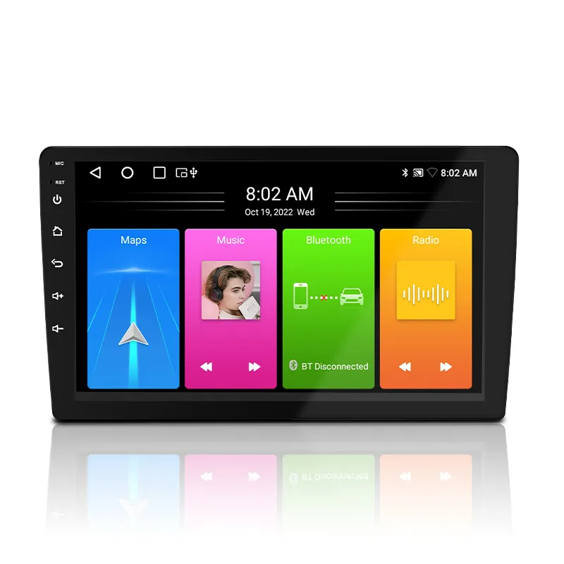 Autoradio Android 10 da 9 pollici all'ingrosso con GPS Multimedia 2 Din