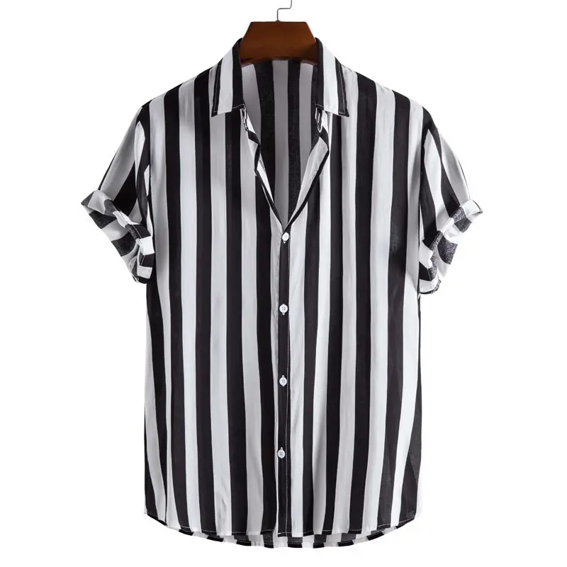 Precio de fábrica al por mayor estilo slim fit de gama alta de marca Hombre Camisas de impresión digital camisa