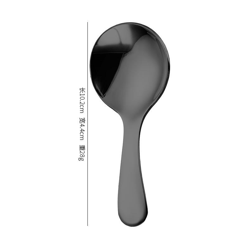 Cuillère dorée à manche court