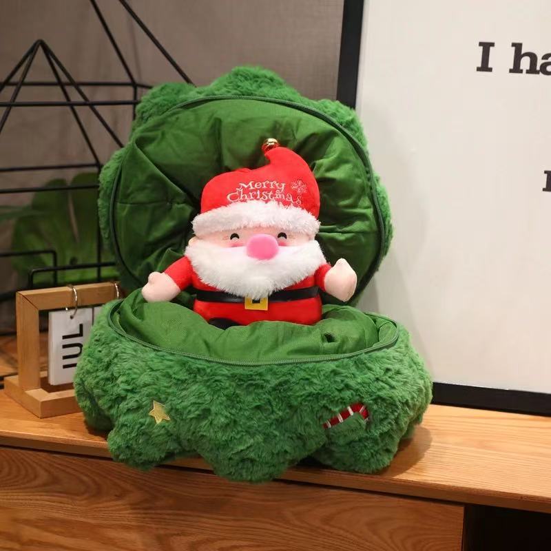 Christmas tree old man doll-christmas tree open santa claus