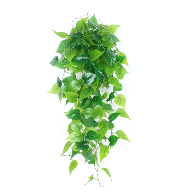 Bloque de decoración de lolita verde simulado, colgante de pared de vides, hojas verdes para interiores y exteriores, plantas verdes, cloridopsis fal