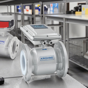 磁気流量計KROHNE磁気流量計DN100 100mm 4インチ磁気流量計OPTIFLUX4400磁気流量センサー - Product Image 1