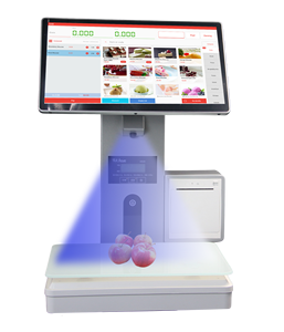 POS-Systeme Registrier kasse mit AI-Waage Checkout Scale Machine mit bewölktem Online-Android-Software programm für den Einzelhandel