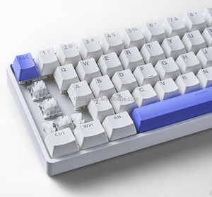 Drunkdeer คีย์บอร์ดสำหรับเล่นเกมแบบมีสาย G60มีไฟ RGB ปุ่มที่สามารถตั้งโปรแกรมได้สวิตช์แม่เหล็กปรับระยะการกระตุ้นได้สีขาว - Product Image 4