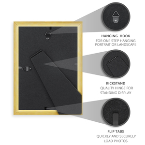 Wholesale Decorative Home Custom Black <strong>White</strong> Gold Plastic PS <strong>4x6</strong> 5x7 8X10 Table Desk Picture <strong>Frame</strong> Photo <strong>Frame</strong> - Product Image 5