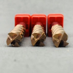 Grewin-katı karbür torna frezeler yüksek cilalı besleme Cnc 4 flüt End Mill HRC55 düz freze kesicisi Metal için - Product Image 5