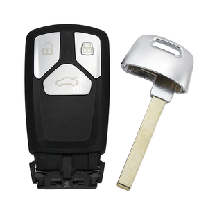 スマートリモートカーキーフォブシェルケース3/4ボタンforAudi TT A4 A5 S4 S5 Q7 SQ72017-新しい小さなキー - Product Image 2
