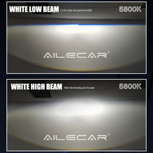 AILECAR 12V 3色双发光二极管投影仪镜头56W SMD 3570双反射器3000K 4300K 5800K汽车前照灯投影仪镜头升级 - Product Image 4