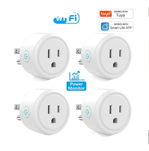 Tuya 16A สมาร์ทปลั๊ก Zigbee ซ็อกเก็ต WiFi สหรัฐอเมริกาแคนาดาเม็กซิโกเปรูญี่ปุ่นการตรวจสอบกําลังไฟฟังก์ชั่นจับเวลาทํางานร่วมกับ Alexa Google หน้าแรก - Product Image 1