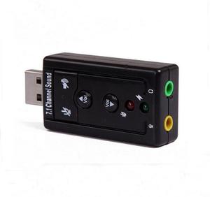 Tarjeta de sonido externa USB Micrófono Altavoz Virtual 7,1 Canal