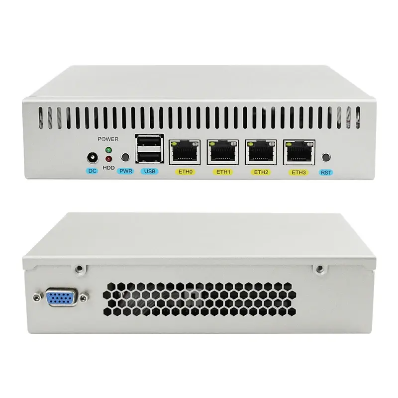 4 LAN Firewall Router Celeron J1800 N2840 INTEL 82583V Gigabit Network Fanless Appliance VPN Mini Pc Security