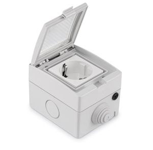 Tuya IP55 Tomas de corriente inteligentes a prueba de agua Enchufe de Reino Unido/EE. UU. 220V Control remoto al aire libre Alexa/Google Home Conectividad 16A Corriente nominal - Product Image 5