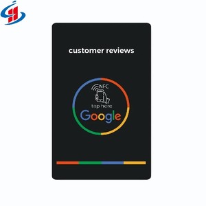 Kunden spezifischer programmier barer QR-Code 13,56 MHz NFC 213/215/216 PVC NFC Google Review Card für Facebook /Ins/Yelp