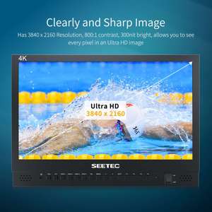 SEETEC 4K156-9HSD 15.6英寸专业级4K，带3g高清SD SDI输入，用于工作室和现场使用高清广播监视器 - Product Image 3
