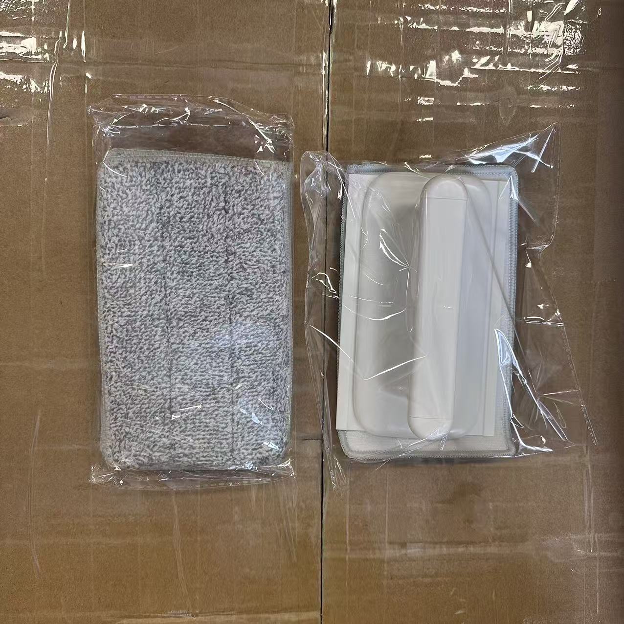 gray brush+2 pieces replacement cloth