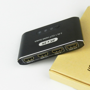 Interruptor de interfaz HDMI, 3 puertos, 3 puertos, mando a distancia IR, 3 entradas, 1 salida, 4K, HDMI, 3 en 1, 3x1